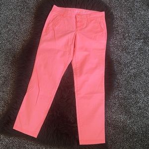 Old Navy Slim Boyfriend Chino Pants — Coral Pink